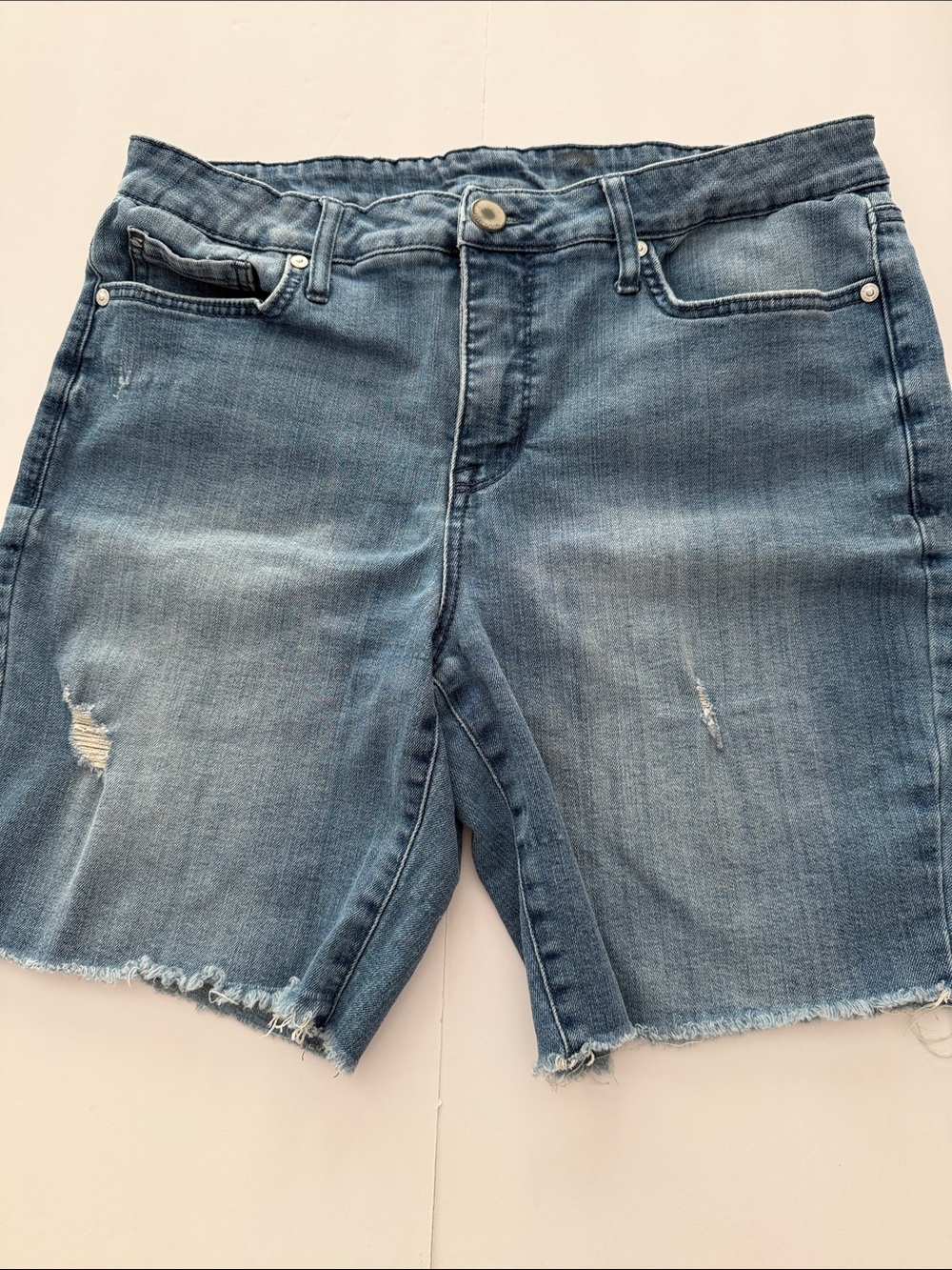 Classic Blue Denim Women's Bermuda Shorts